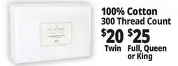 Ocean State Job Lot 300 Thread Count Sheets offer