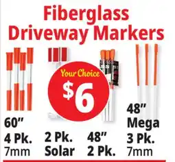 Ocean State Job Lot Fiberglass Driveway Markers offer