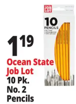 Ocean State Job Lot Ocean State Job Lot No.2 Pencils 10-Count offer