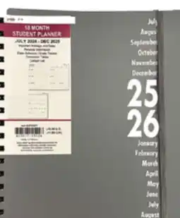 Ocean State Job Lot 8x10 2025/2026 18 Month Student Planners offer