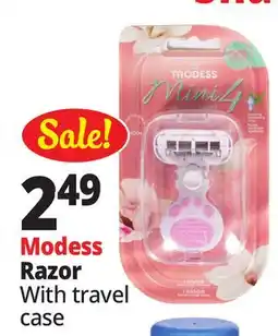 Ocean State Job Lot Modess Razor With travel case offer