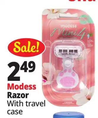 Ocean State Job Lot Modess Razor With travel case offer