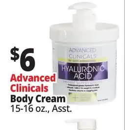 Ocean State Job Lot Advanced Clinicals Body Cream offer