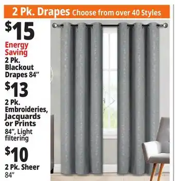 Ocean State Job Lot Drapes offer