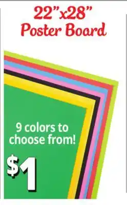 Ocean State Job Lot Poster Boards offer