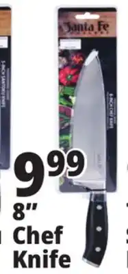 Ocean State Job Lot Santa Fe Professional Grade 8-Inch Chef Knife offer