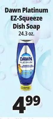 Ocean State Job Lot Dawn Platinum EZ-Squeeze Dish Soap offer