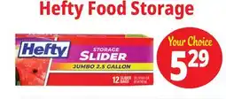 Ocean State Job Lot Hefty Storage Gallon Slider Bags 30 Count offer