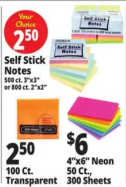 Ocean State Job Lot Self Stick Notes offer