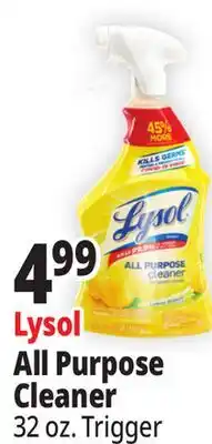 Ocean State Job Lot Lysol All Purpose Lemon Breeze Cleaner 32 oz offer