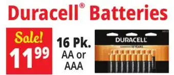 Ocean State Job Lot Duracell Batteries offer