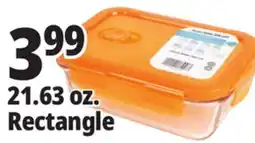 Ocean State Job Lot 21.63 oz. Rectangle Glass Food Storage offer