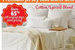 Ocean State Job Lot Premium Jersey Knit Sheet Sets offer
