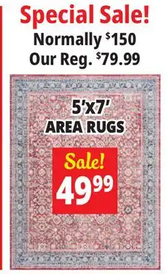 Ocean State Job Lot 5'x7' AreA rugs offer