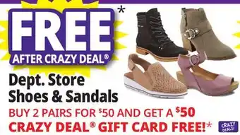 Ocean State Job Lot Dept. Store Shoes & Sandals offer