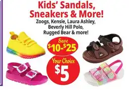 Ocean State Job Lot Kids' Sandals, Sneakers & More! offer