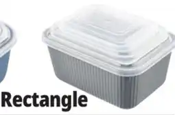 Ocean State Job Lot Rectangle 3 Pc. Snap Lid Food Containers offer