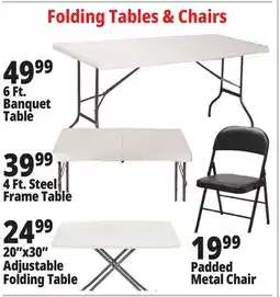 Ocean State Job Lot Folding Tables & Chairs offer