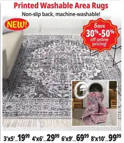 Ocean State Job Lot Printed Washable Area Rugs offer