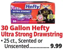 Ocean State Job Lot Hefty Strong Multipurpose 30 Gallon Trash Bags 56 Count offer