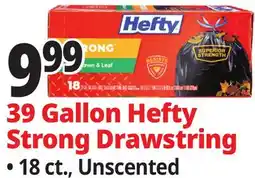 Ocean State Job Lot 39 Gallon Hefty Strong Drawstring offer