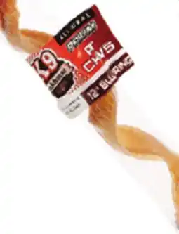 Ocean State Job Lot 12 Premium Spiral Bully Stick Pet Chew offer