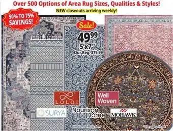 Ocean State Job Lot Area Rugs offer