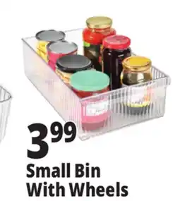 Ocean State Job Lot Small Bin With Wheels offer