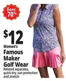Ocean State Job Lot Women's Famous Maker Golf Wear offer