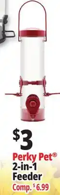 Ocean State Job Lot Perky Pet 2-in-1 Feeder offer