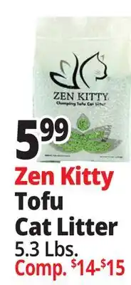 Ocean State Job Lot Zen Kitty Tofu Cat Litter offer