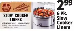 Ocean State Job Lot 6 Pk. Slow Cooker Liners offer