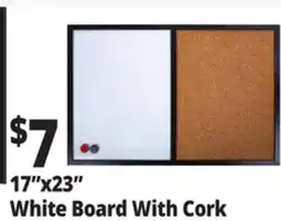 Ocean State Job Lot 17x23 White Board With Cork offer