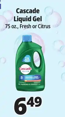 Ocean State Job Lot Cascade Complete Citrus Dishwasher Detergent with Dawn 75 oz offer