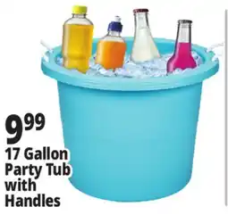 Ocean State Job Lot Gracious Living Party Tub with Rope Handles 17.8 Gal offer