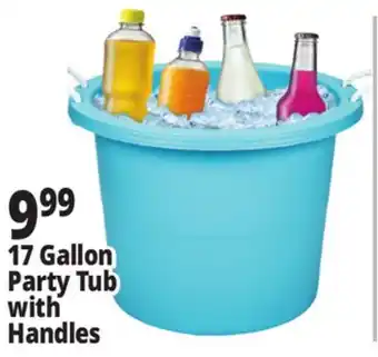 Ocean State Job Lot Gracious Living Party Tub with Rope Handles 17.8 Gal offer