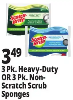 Ocean State Job Lot Scotch-Brite Non-Scratch Scrub Sponges 3 Pack offer