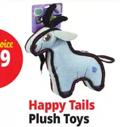 Ocean State Job Lot Happy Tails Plush Toys offer