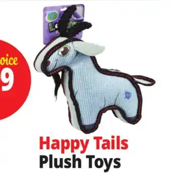 Ocean State Job Lot Happy Tails Plush Toys offer