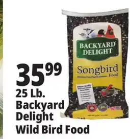 Ocean State Job Lot Backyard Delight Songbird Food 25 lbs offer
