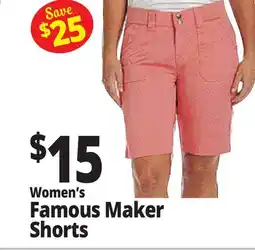 Ocean State Job Lot Women's Famous Maker Shorts offer