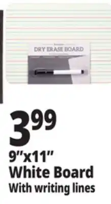 Ocean State Job Lot Writing Lines White Board 9x 11 offer