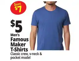 Ocean State Job Lot Men's Famous Maker T-Shirts offer