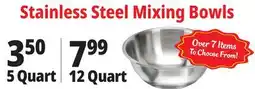 Ocean State Job Lot Stainless Steel Mixing Bowls offer