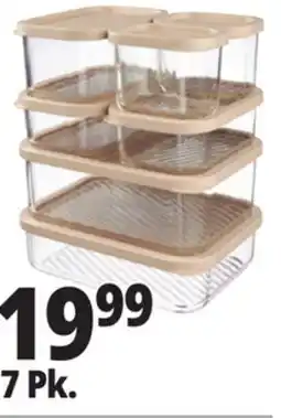 Ocean State Job Lot Home Living 7-Piece Glass Storage Set offer