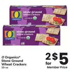 Albertsons O Organics Stone Ground Wheat Crackers offer