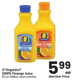 Albertsons O Organics 100% Orange Juice offer