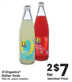 Albertsons O Organics Italian Soda offer
