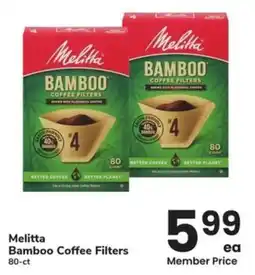Albertsons Melitta Bamboo Coffee Filters offer