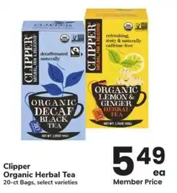 Albertsons Clipper Organic Herbal Tea offer